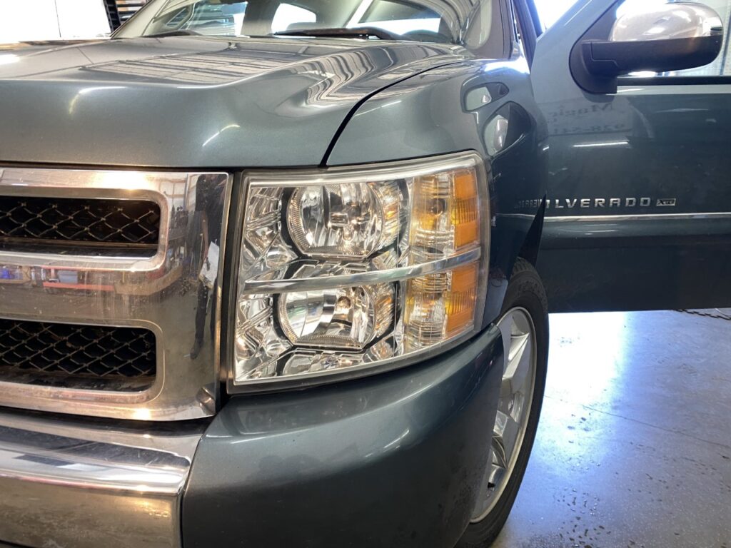 Headlight restoration removes haze so your headlights perform better at night.